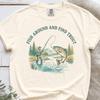 Fish Around And Find Trout Comfort Colors ® Shirt, Fishing Shirt, Dad Angler Gifts, Fish TShirt For Men, Lake Life Shirt, Fish Tshirt