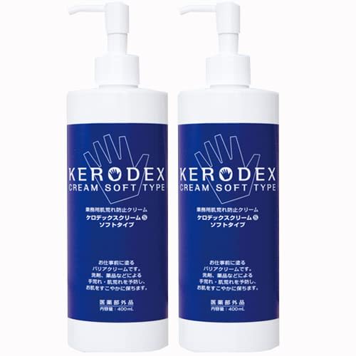 

[400mL x 2 bottles] Professional-grade anti-irritation cream, Kerodex Cream S, Soft Type, 400mL x 2 bottles (4958089000205-2)
