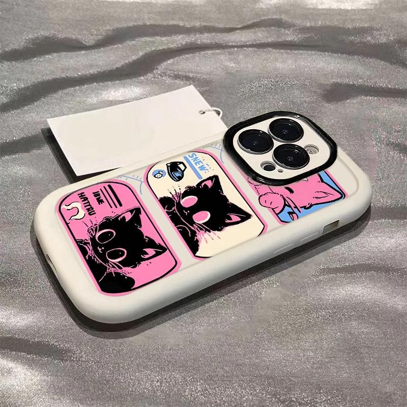 Rosa Katt för Apple 15 Mobilskal Nytt för IPhone14promax Tecknad 13/8plus Tecknad 16