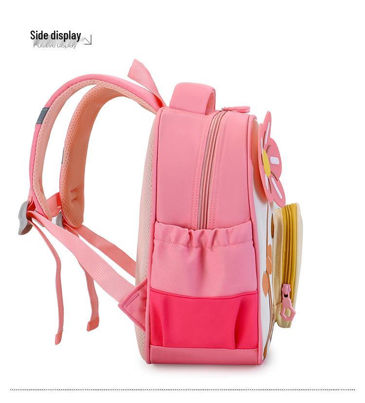 Kids' Cute Cartoon Bee Backpack for Kindergarten, Ages 3-6, Double Shoulder Design