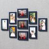 7-Zoll Minimalistisches Modernes Neun-Gitter Wand-Fotorahmen-Set – Stanzfreie Wohnzimmerdekoration