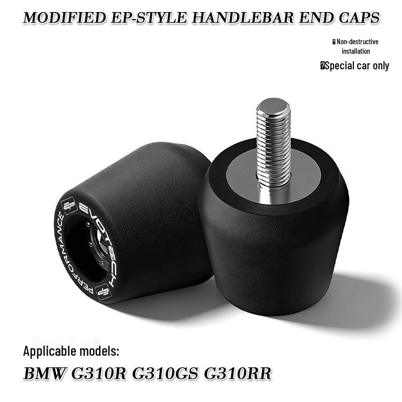 

Weighted CNC Aluminum Handlebar End Caps for BMW G310R/G310GS - Anti-Fall Balance Bar Ends