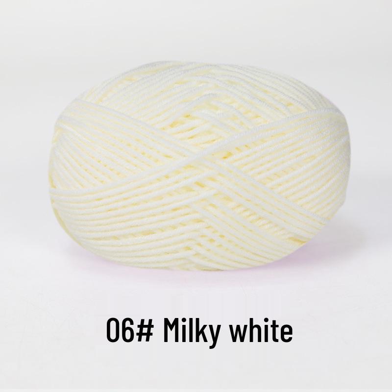 Baby 4-lagiges Milchbaumwollgarn zum Stricken von DIY-Schals oder Decken