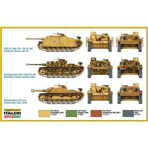 Italeri 1/72 WWII German Sturmgesch?tz III (Set of 2) Plastic Model Kit IT7522