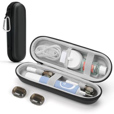 Elektrische Zahnbürste Reiseetui Kompatibel mit Wasserdichter Zahnbürste und Zahnbürsten-Organizer Oral-B Pro/iO/Philips Sonicare, Etui, (Schwarz)