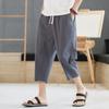 Men's Summer Casual Cotton Linen Shorts - Loose Fit, Plus Size Available