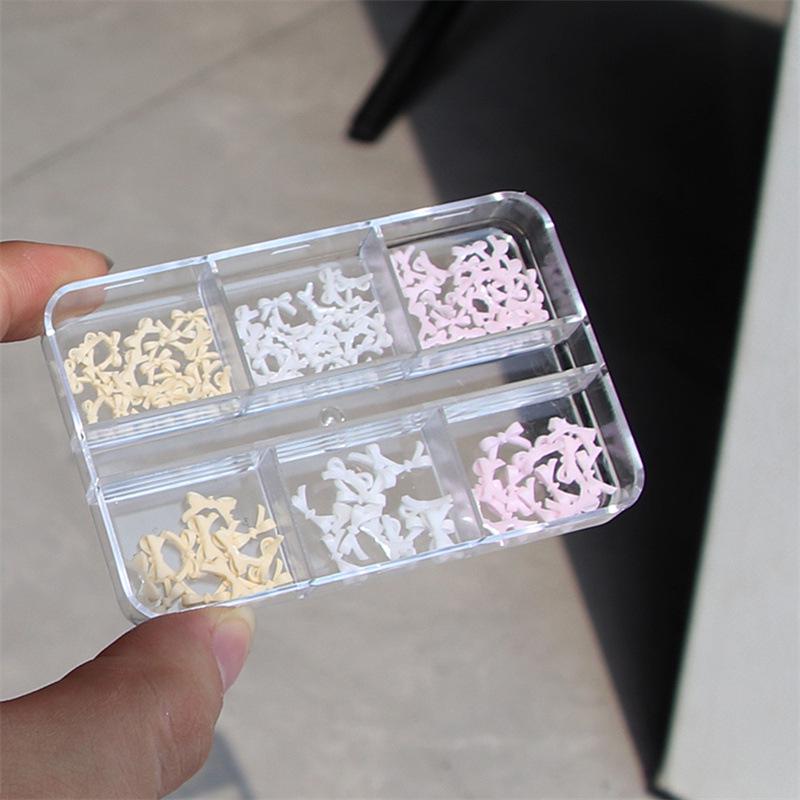 French Bow Ballet Flats: 3D Resin Rhinestone & Pearl Nail Art Decorations