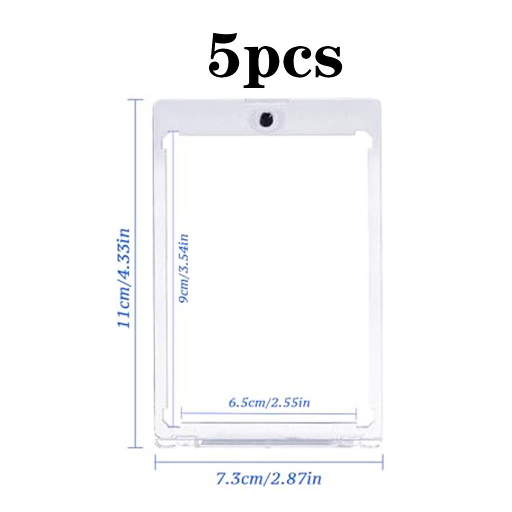 35Pt Magnetic Card Holder Set Display Case Fit For Yugioh Pokmon Game Sports Trading Cards Sleeves Hard Acrylic Protector Toy