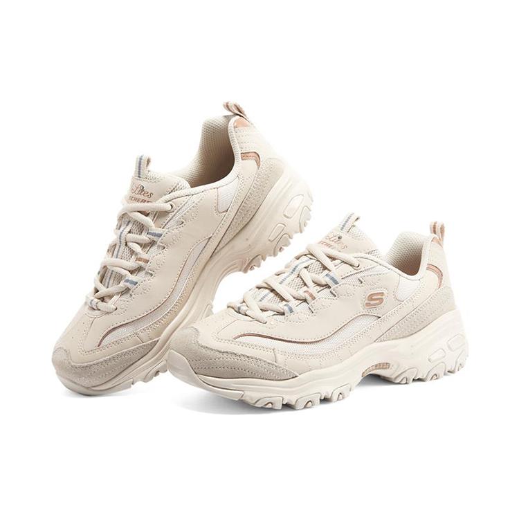 Skechers D'Lites 1.0 'White Pink' Women's 896145-NAT