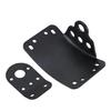 Matte Black Retro Motorcycle License Plate Frame Motorcycle License Plate Bracket Side Mounted Taillight Bracket