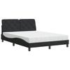 VidaXL Lit avec Matelas, Lit Rembourré avec Coussin de Tête de Lit, Lit Double, Lit Adulte de Chambre à Coucher Intérieur, 3208660