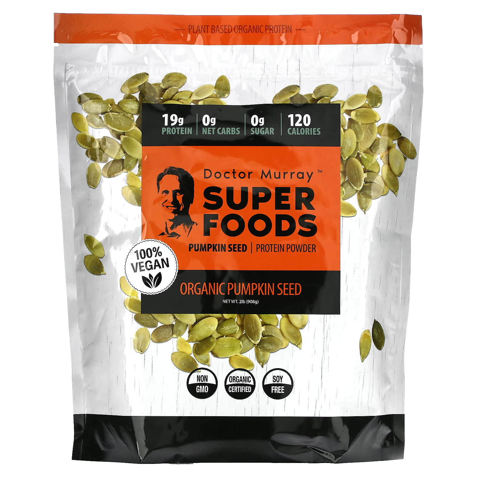 

Dr. Murray s, Superfoods, Organic Pumpkin Seed Protein Powder, 2 lb (908 g)