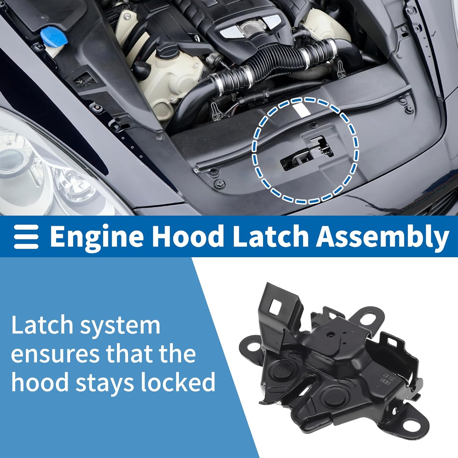Hood Latch Assembly for Toyota 4Runner 2003-2009 Engine Hood Latch Lock Release No.5351060160 1 Pcs