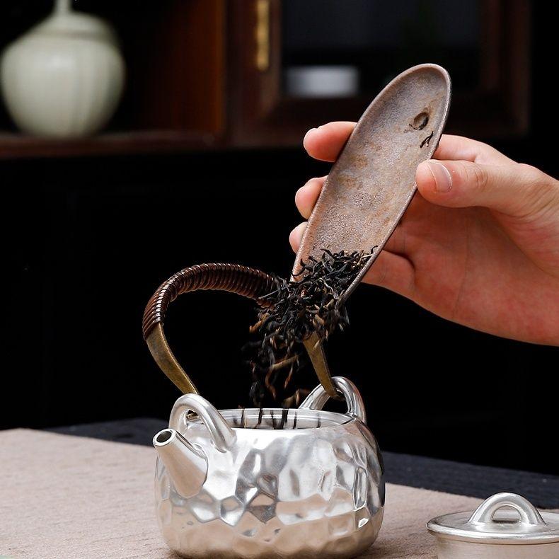 Gilded Silver Japanese Honeycomb Lifting Beam Pot Compact Size Ceramic Tea Beverage Pot Home Kung Fu Tea Set Tea Beverage Making Single Pot