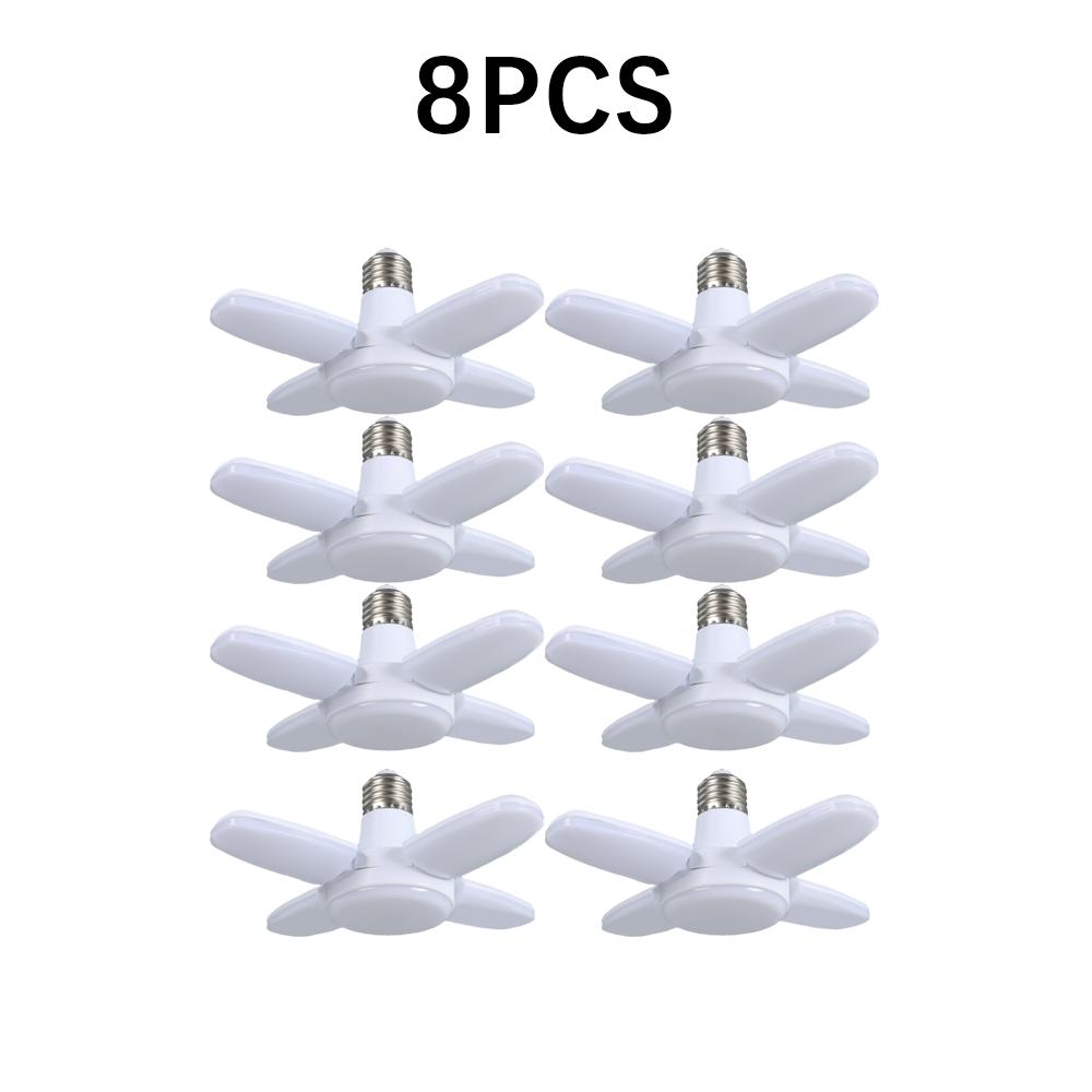 LED Garage Lights Industrial Lighting 28W Folding Four-Leaf Lamp LED Basement Lights Deformable for Garage Warehouse Workshop