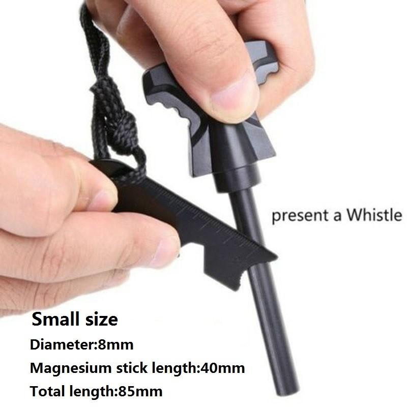 Magnesium Survival Outdoor Flint Scraper Stone Fire Starter Lighter Kit Camping