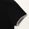 Moncler Black Pique Polo Shirt Tops S blackUsed