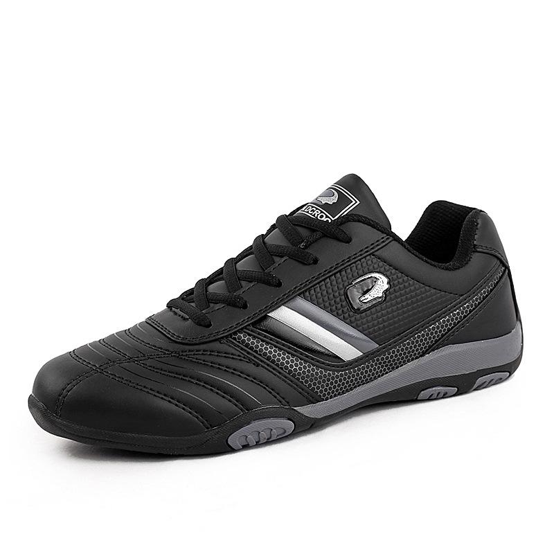 

2025 весенние кроссовки для походов на открытом воздухе, кроссовки для отдыха, спорта, бега, кожаный верх, резиновая подошва, мужская обувь, дорожная обувь 38 чёрный