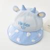 Baby Sun Hat Breathable Mesh Bucket Hat Cute Dinosaur Ear Anti Uv Summer Cap For Toddler Boys Girls Outdoor