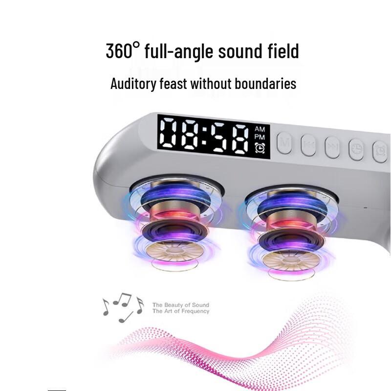 Bach Johann G7 Wireless Bluetooth Speaker with RGB Light & Wireless Charging CN plug (adapter included)