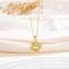 Temperament Cartoon Hollow Heart Pendant Love Clavicle Chain Accessories Women's Diamond Premium Necklace