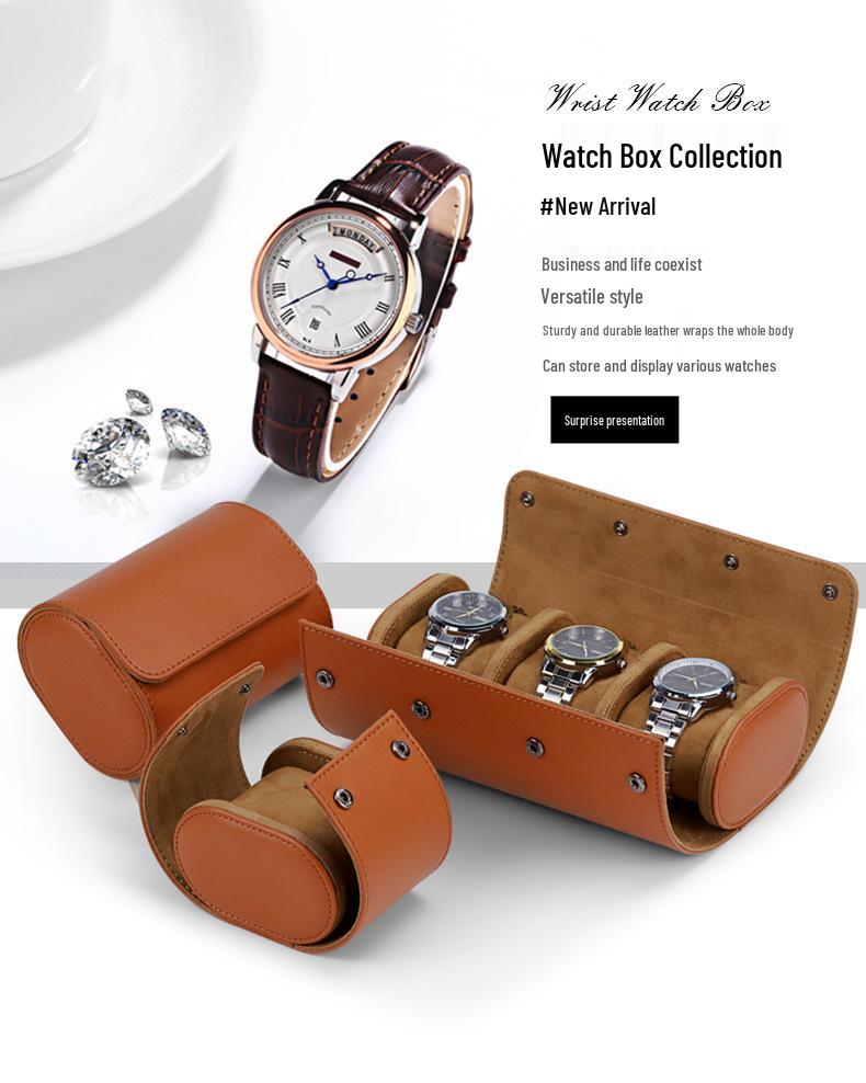 Etui de călătorie de înaltă calitate pentru ceasuri: Geantă Portabilă de Depozitare din Piele PU cu 1, 2 sau 3 Sloturi; Cutie Cadou Ceas de Lux.