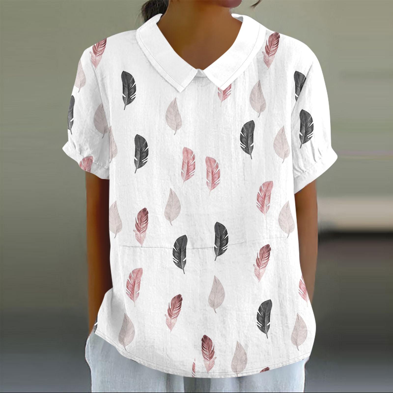 

Женская повседневная футболка-пуловер с короткими рукавами и цветочным принтом в стиле ретро XXXL светло-розовый