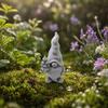 Flower Gnome Figurine, 3D Printed Small Gnome Garden Statue, Cute Dwarf Ornament for Yard, Lawn, Patio Decor