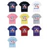 Tee Shirt Round Neck Short Sleeve Cartoon Anime Pattern Women T-shirt Loose Fit Breathable