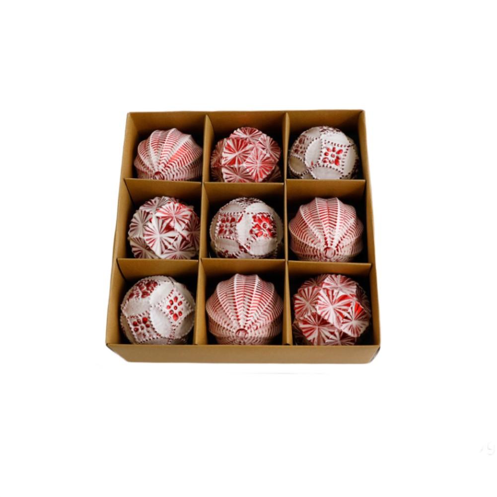 Antique Finish Tree Decorations 8cm Antique Christmas Decoration Elegant Holiday Decorations Festive Celebrations