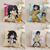 K-Kuroki T-Tomoko Pillow Case Office Sofa Dorm Chair Back Short Plush Double-sided Printing Home  Cushion Cover