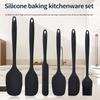 6pcs Silicone Kitchen Cooking Tools Set Baking Utensils Spatula Scraper Oil Brush Cake Cream Spatula Kitchen Baking Accessories