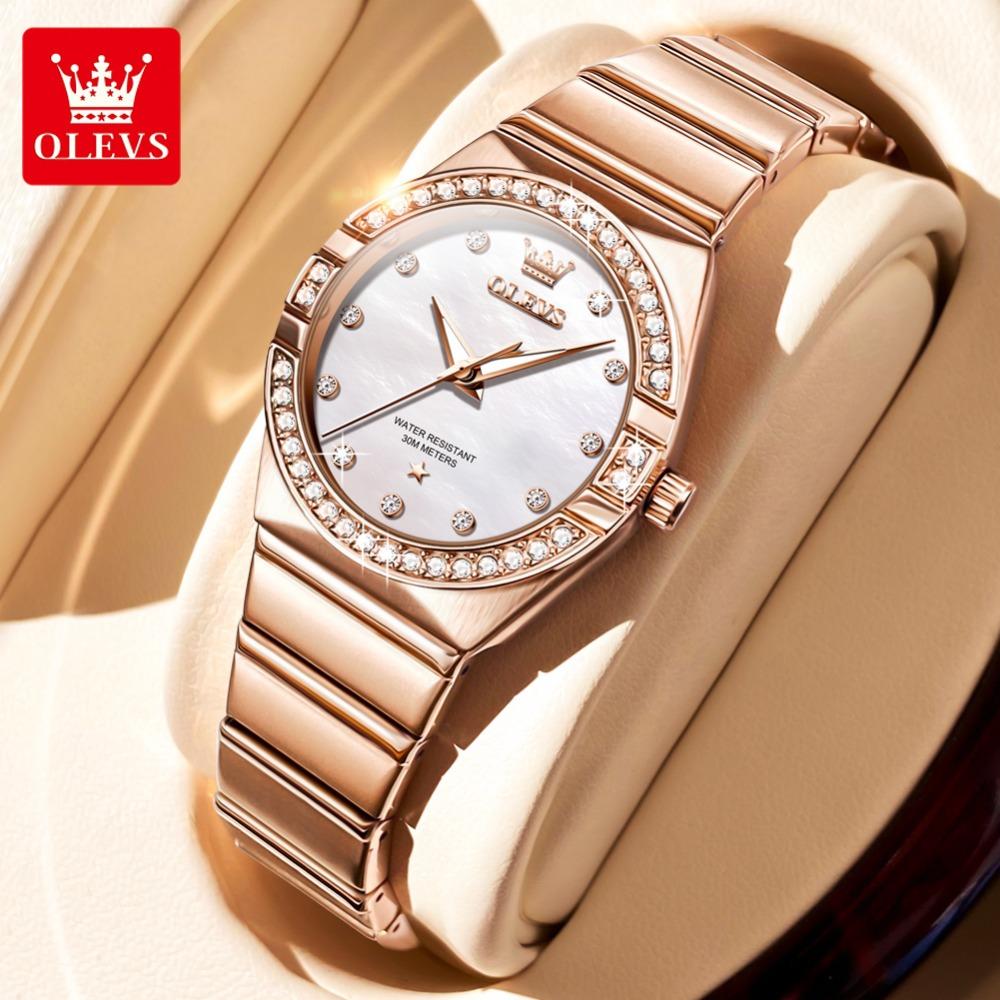 OLEVS New Top Women's Watch Fashion Diamond Madrid Watch High -end Watch