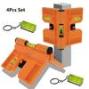 4Pcs Foldable Pipe Angle Level With Magnetic Base Equipped With 15-degree Incremental Stops For Spirit Level