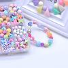 9pcs Set Kids Jewelry Bracelet Making Beads Kit Puzzle Educational DIY Toys with 24 Grids for Girls Type 2