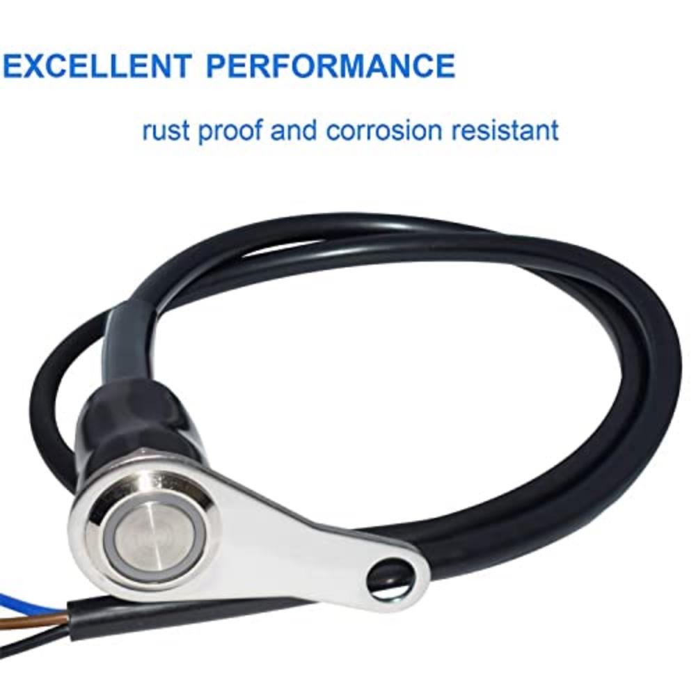 1 X 12 V Led Motorcycle Switch On-Off Headlight Fog Light Handlebar Adjustable Bracket Switch Button 22 Mm (7/8 Inches)