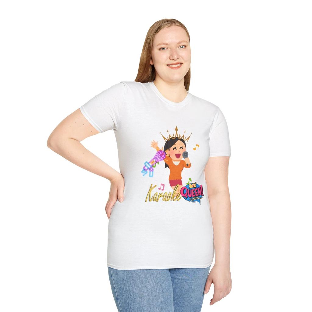 Karaoke Queen Unisex T-Shirt, Funny Gift for Singers, Music Lover Tee, Birthday