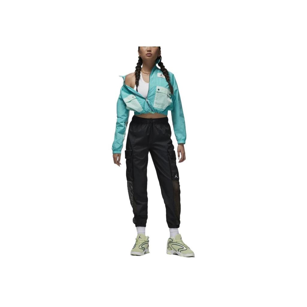 Jordan SS22 Casual Breathable Solid Color Tapered Sports Pants Autumn Women Bottoms Black DO5055-010