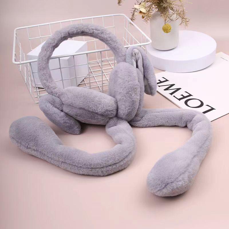 

Плюшевые наушники с кроличьими ушками для детей и женщин - Теплые и милые грелки для ушей