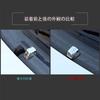 Hcilloend Silver Set of Wiper Nozzle Covers for the New Fiat 500 Windshield Washer Nozzle Car Wiper Water Spray Nozzle Cap Chrome Front Washer Nozzle