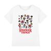 Camiseta para Niños de Personajes de Dibujos Animados de Stranger Things, 7-13 Años, Blanca