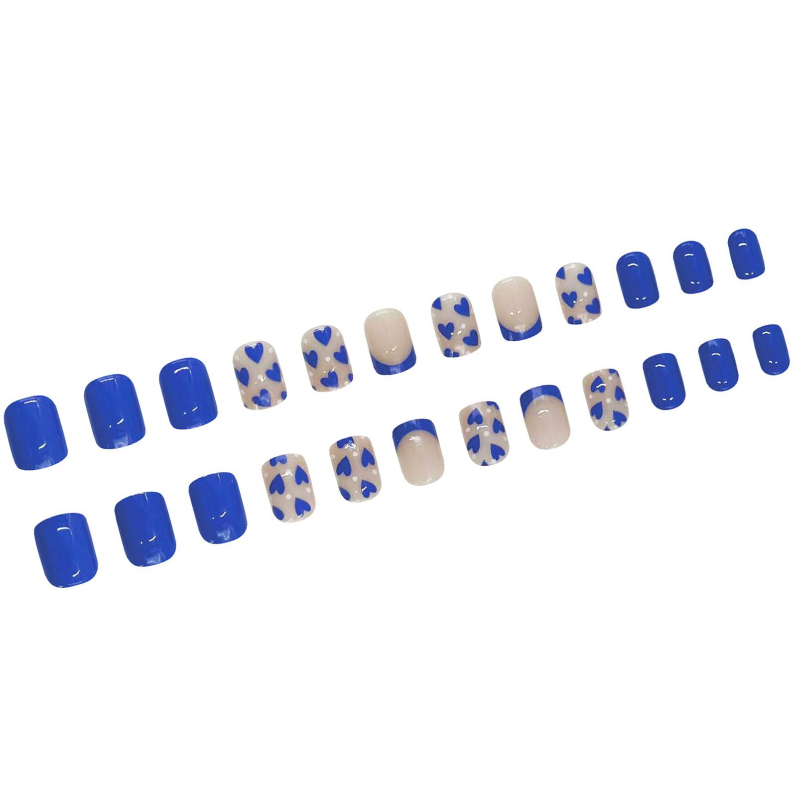 

Накладные ногти на День святого Валентина, квадратные, накладные ногти, акриловые, полное покрытие, накладные ногти, накладные ногти, блеск для ногтей, 12 размеров