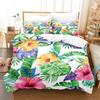Digital Printing Flowers Bedding Sets Colorful Oil Adult Bedclothes Quilt Art Duvet Cover Set Single King Queen Size