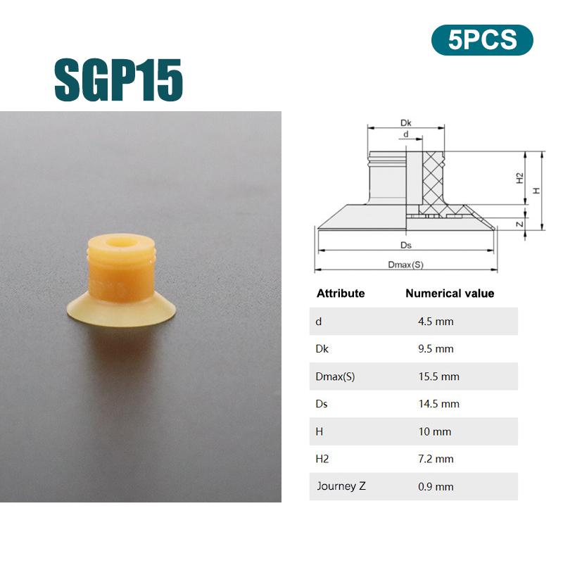 5 Bucăți Geantă Manipulator Deschidere Vid Suport Vid Sgp15/20/24/30/40 Componente Pneumatice Pentru Accesorii Industriale