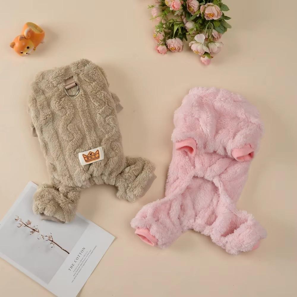 Winter Dog Hiking Jacket Fleece Plush Dogs Coat Fashion Pet Clothes Puppy