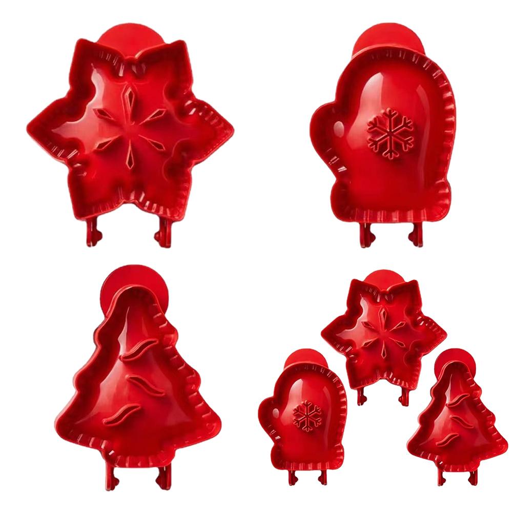 Moldes Navideños para Empanadillas de Mano Multifuncionales Moldes para Empanadillas de Bolsillo Mini Moldes Prensa para Masa para Festivales Fiestas