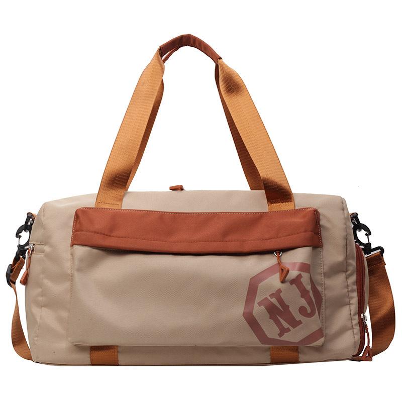 

New travel bag, large capacity to be delivered, light shoulder bag, casual simple luggage, large bag, fashionable handbag. хаки