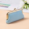 Secure Closure PU Buckle Coin Purse Large Capacity Lipstick Storage Bag  Evening Out