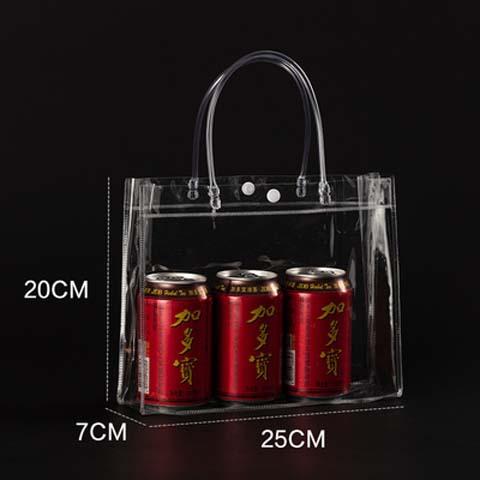 12pcs StoBag Clear PVC Gift Bags With Handles For Small Gifts Party Favor Candy Cake Cookie Packaging And Retail Display