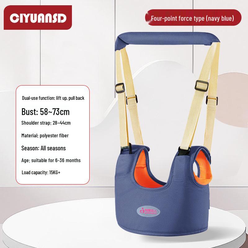 Multifunctional Breathable Baby Walking Harness with Anti-Fall, Anti-Choke, and Anti-Lost Features